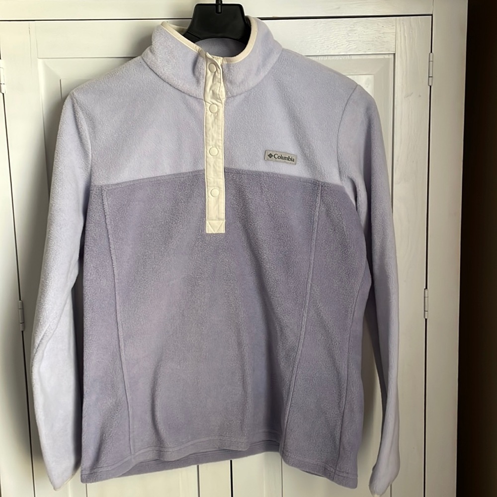 Columbia Benton Springs 1/2 Snap Sweater Purple Size Large